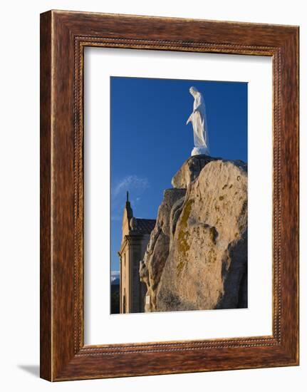 Notre Dame De La Serra Church at Dawn, Calvi, Corsica, France-Walter Bibikow-Framed Photographic Print