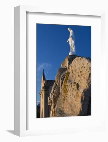 Notre Dame De La Serra Church at Dawn, Calvi, Corsica, France-Walter Bibikow-Framed Photographic Print