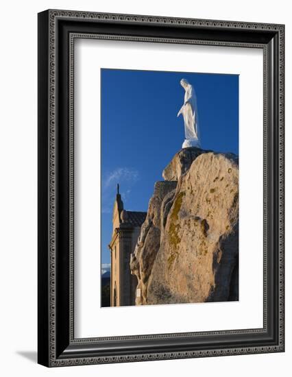 Notre Dame De La Serra Church at Dawn, Calvi, Corsica, France-Walter Bibikow-Framed Photographic Print