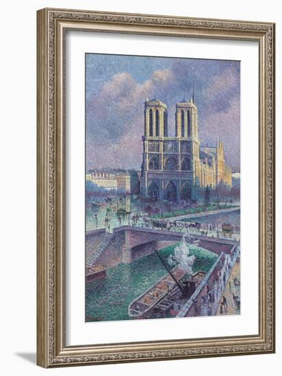 Notre-Dame De Paris, 1900-Maximilien Luce-Framed Giclee Print