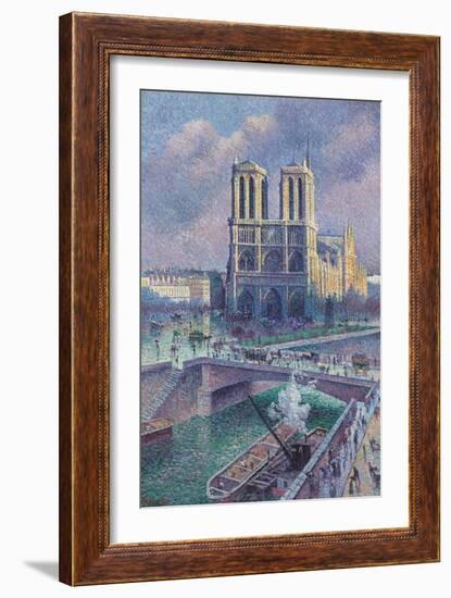 Notre-Dame De Paris, 1900-Maximilien Luce-Framed Giclee Print