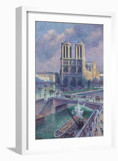 Notre-Dame De Paris, 1900-Maximilien Luce-Framed Giclee Print