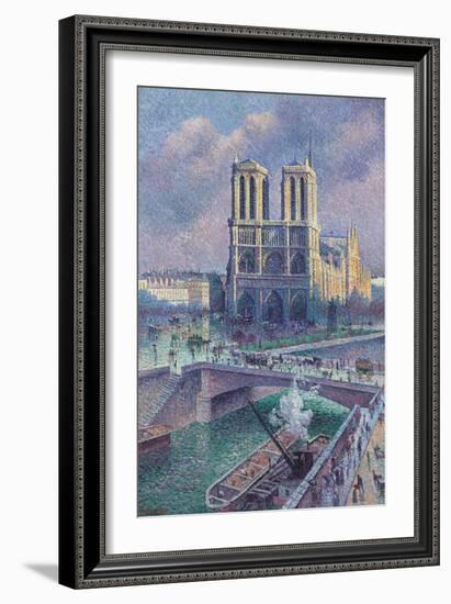 Notre-Dame De Paris, 1900-Maximilien Luce-Framed Giclee Print