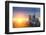 Notre Dame De Paris at Sunset-logoboom-Framed Photographic Print