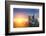 Notre Dame De Paris at Sunset-logoboom-Framed Photographic Print