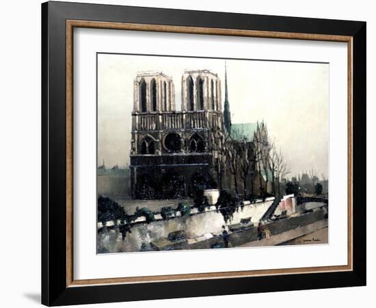 Notre Dame De Paris, C1900-1942-Pierre Hode-Framed Giclee Print