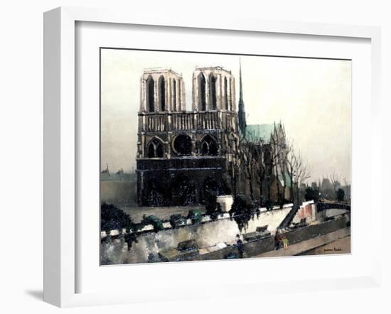 Notre Dame De Paris, C1900-1942-Pierre Hode-Framed Giclee Print