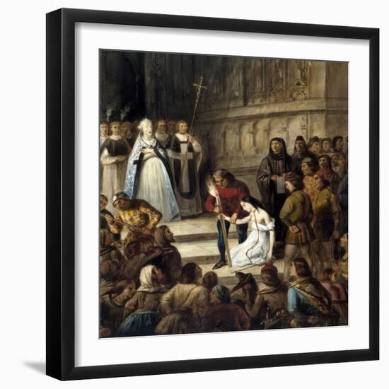 Notre-Dame de Paris - Esmeralda à Notre-Dame-Louis Boulanger-Framed Giclee Print