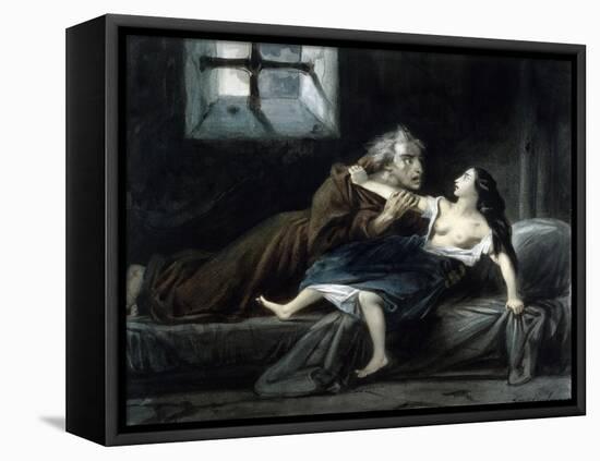 Notre-Dame de Paris - Frollo et Esmeralda-Louis Boulanger-Framed Premier Image Canvas