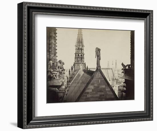 Notre-Dame de Paris, les combles pris de la Galerie des Tours-Charles Marville-Framed Giclee Print