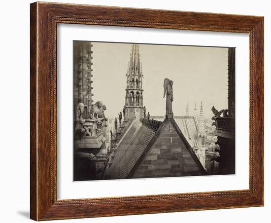 Notre-Dame de Paris, les combles pris de la Galerie des Tours-Charles Marville-Framed Giclee Print