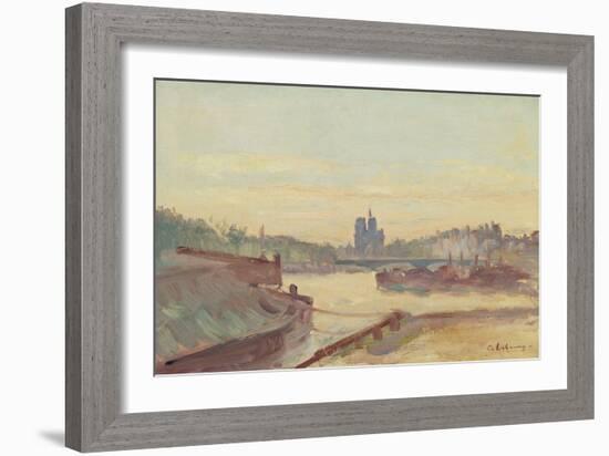 Notre Dame De Paris (Oil on Canvas)-Albert-Charles Lebourg-Framed Giclee Print