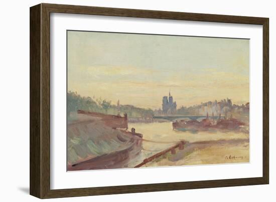 Notre Dame De Paris (Oil on Canvas)-Albert-Charles Lebourg-Framed Giclee Print