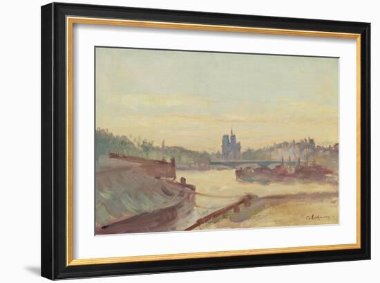 Notre Dame De Paris (Oil on Canvas)-Albert-Charles Lebourg-Framed Giclee Print