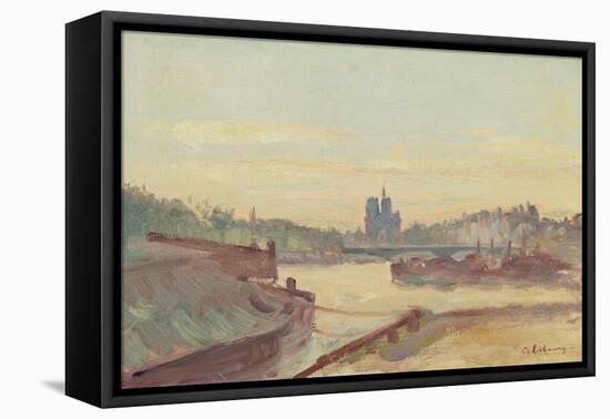 Notre Dame De Paris (Oil on Canvas)-Albert-Charles Lebourg-Framed Premier Image Canvas