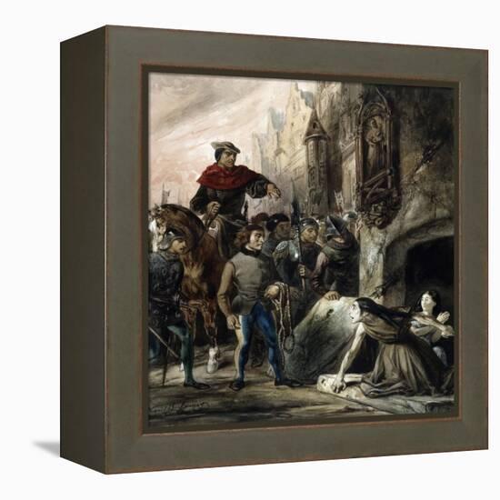 Notre-Dame de Paris - Soldats et prisonnières-Louis Boulanger-Framed Premier Image Canvas