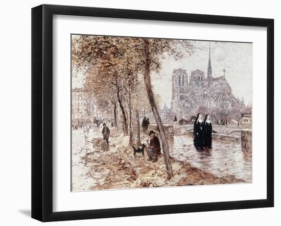 Notre Dame de Paris-Jean Francois Raffaelli-Framed Giclee Print