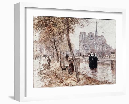 Notre Dame de Paris-Jean Francois Raffaelli-Framed Giclee Print