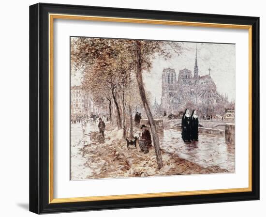 Notre Dame de Paris-Jean Francois Raffaelli-Framed Giclee Print