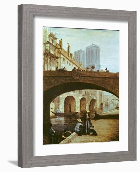 Notre-Dame De Paris-Honore Daumier-Framed Giclee Print