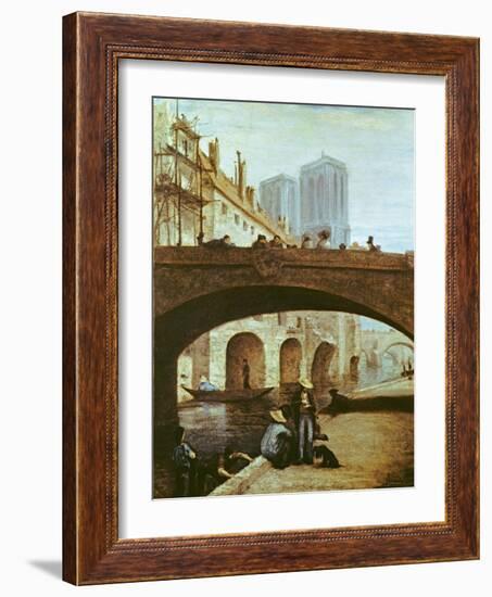 Notre-Dame De Paris-Honore Daumier-Framed Giclee Print