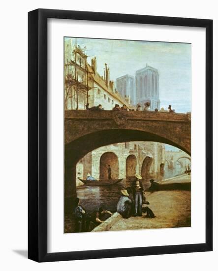 Notre-Dame De Paris-Honore Daumier-Framed Giclee Print