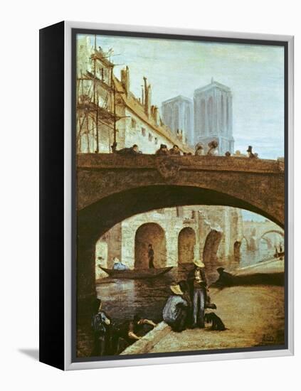 Notre-Dame De Paris-Honore Daumier-Framed Premier Image Canvas