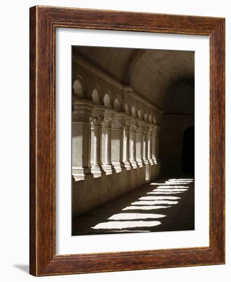 Notre-Dame De Senanque Abbey Cloister, Gordes, Vaucluse, France, Europe-Godong-Framed Photographic Print