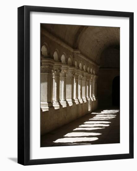 Notre-Dame De Senanque Abbey Cloister, Gordes, Vaucluse, France, Europe-Godong-Framed Photographic Print