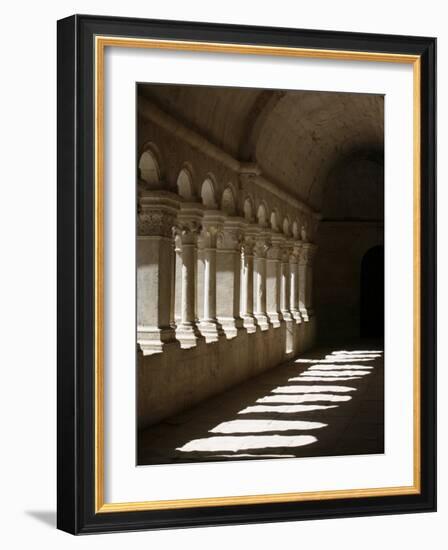 Notre-Dame De Senanque Abbey Cloister, Gordes, Vaucluse, France, Europe-Godong-Framed Photographic Print