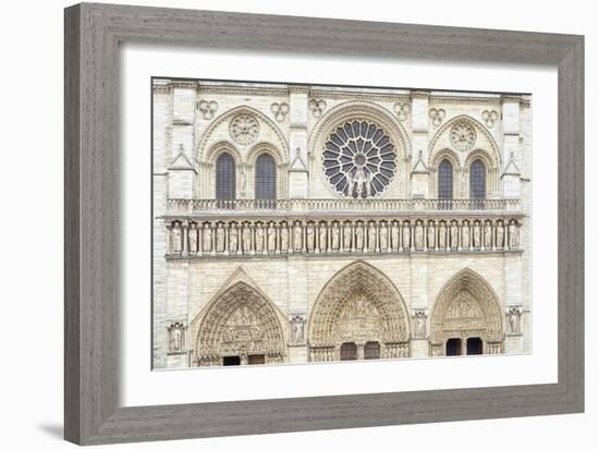 Notre Dame Facade Details I-Cora Niele-Framed Giclee Print