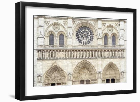 Notre Dame Facade Details I-Cora Niele-Framed Giclee Print