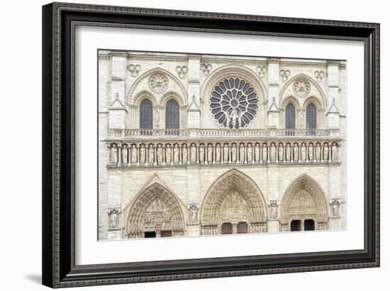 Notre Dame Facade Details I-Cora Niele-Framed Giclee Print