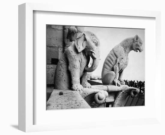 Notre Dame: Gargoyles-Eugène Viollet-le-Duc-Framed Giclee Print