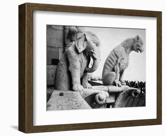 Notre Dame: Gargoyles-Eugène Viollet-le-Duc-Framed Premium Giclee Print