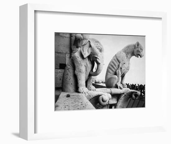 Notre Dame: Gargoyles-Eugène Viollet-le-Duc-Framed Premium Giclee Print