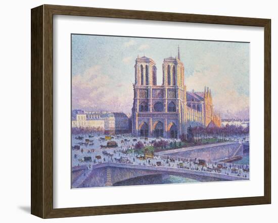 Notre Dame, Paris, View from the Quai Saint-Michel, 1901-04-null-Framed Giclee Print