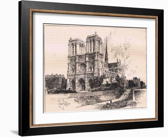 Notre Dame, Paris-Herbert Railton-Framed Giclee Print