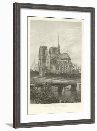 Notre-Dame, Paris-Alphonse Marie de Neuville-Framed Giclee Print