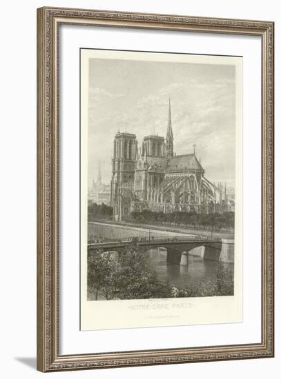 Notre-Dame, Paris-Alphonse Marie de Neuville-Framed Giclee Print