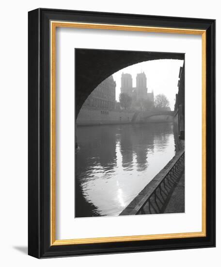 Notre Dame Reflection-Chris Bliss-Framed Art Print