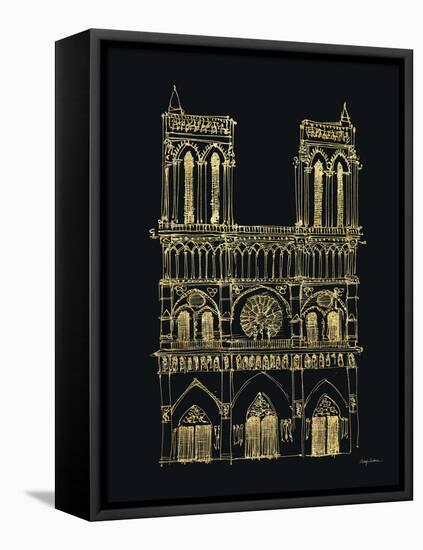 Notre Dame Sketch-Avery Tillmon-Framed Stretched Canvas