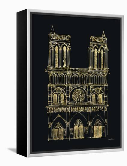 Notre Dame Sketch-Avery Tillmon-Framed Stretched Canvas