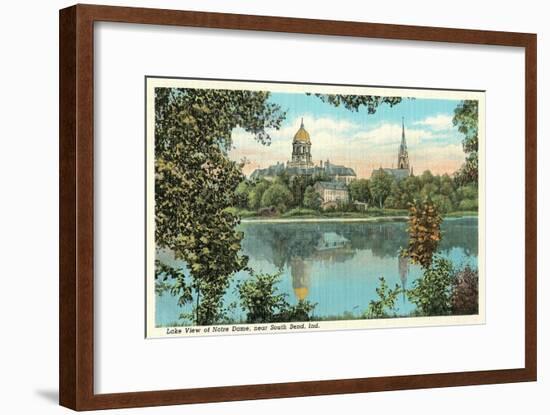 Notre Dame, South Bend-null-Framed Premium Giclee Print