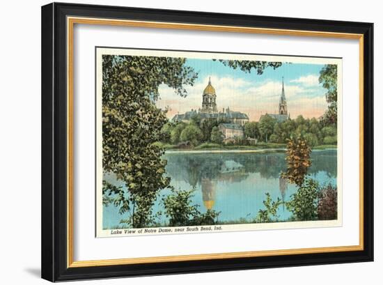 Notre Dame, South Bend-null-Framed Premium Giclee Print