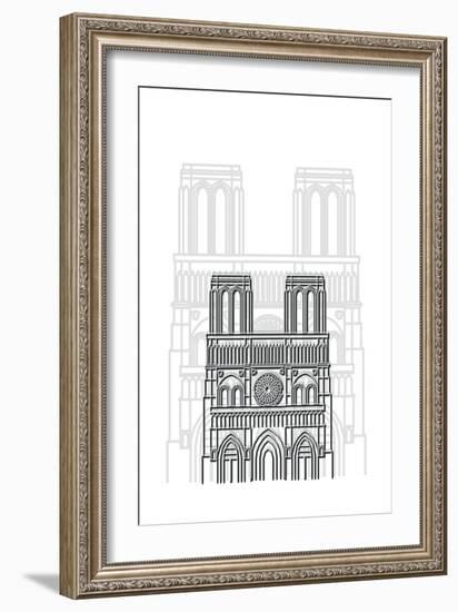 Notre Dame-Cristian Mielu-Framed Art Print