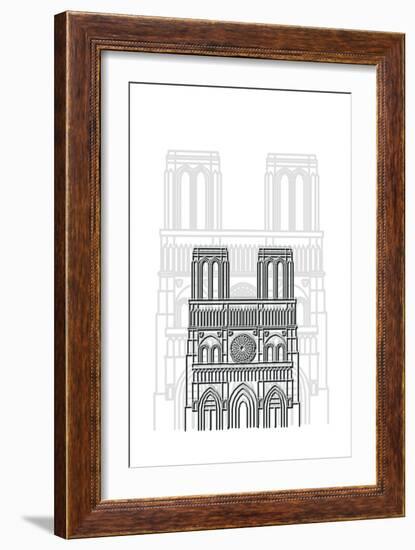 Notre Dame-Cristian Mielu-Framed Art Print