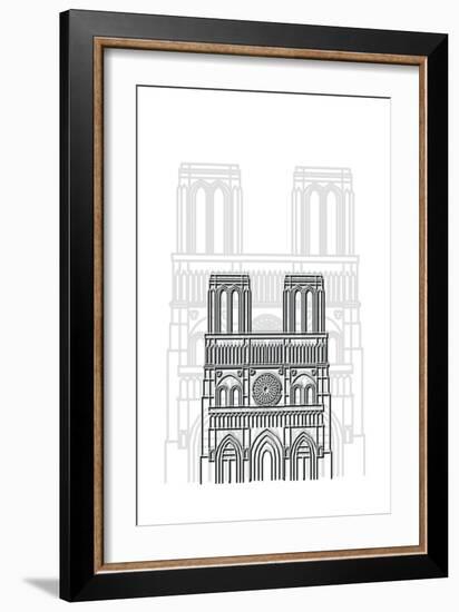 Notre Dame-Cristian Mielu-Framed Art Print