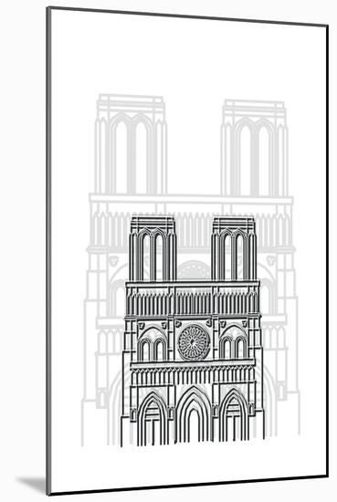 Notre Dame-Cristian Mielu-Mounted Art Print