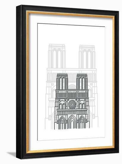 Notre Dame-Cristian Mielu-Framed Art Print